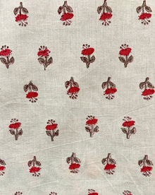  Cotton Fabric - Hand Block Print Ria