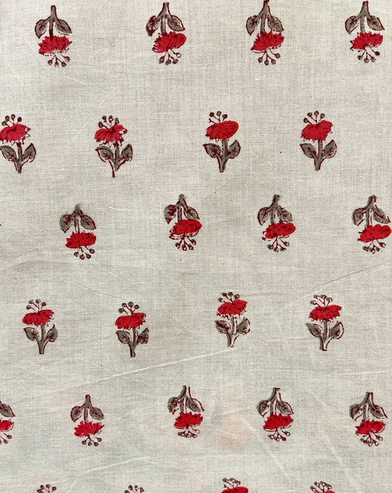 Cotton Fabric - Hand Block Print Ria