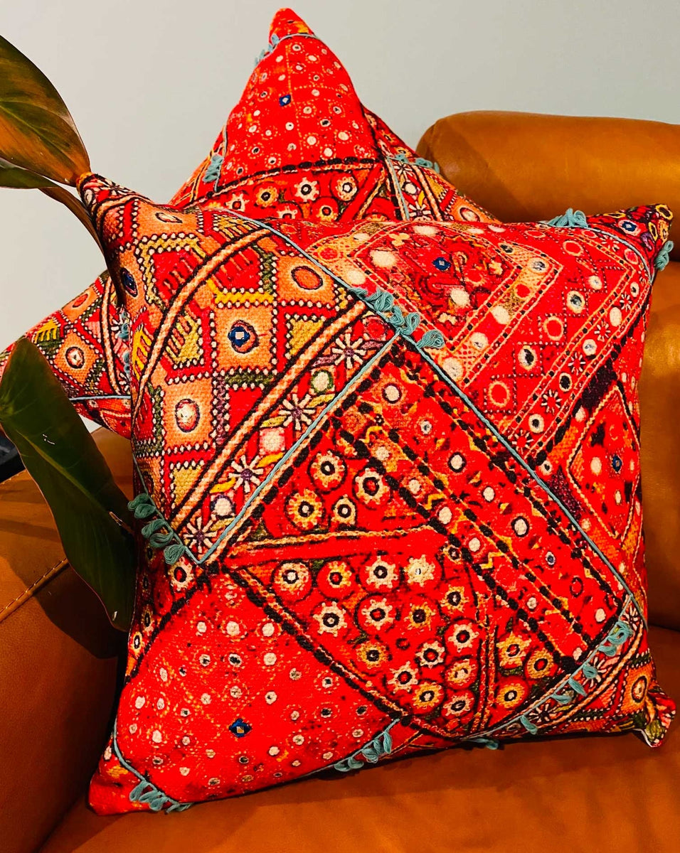 Cushion Cover Cotton Slub Starry Sky Sapling Textiles