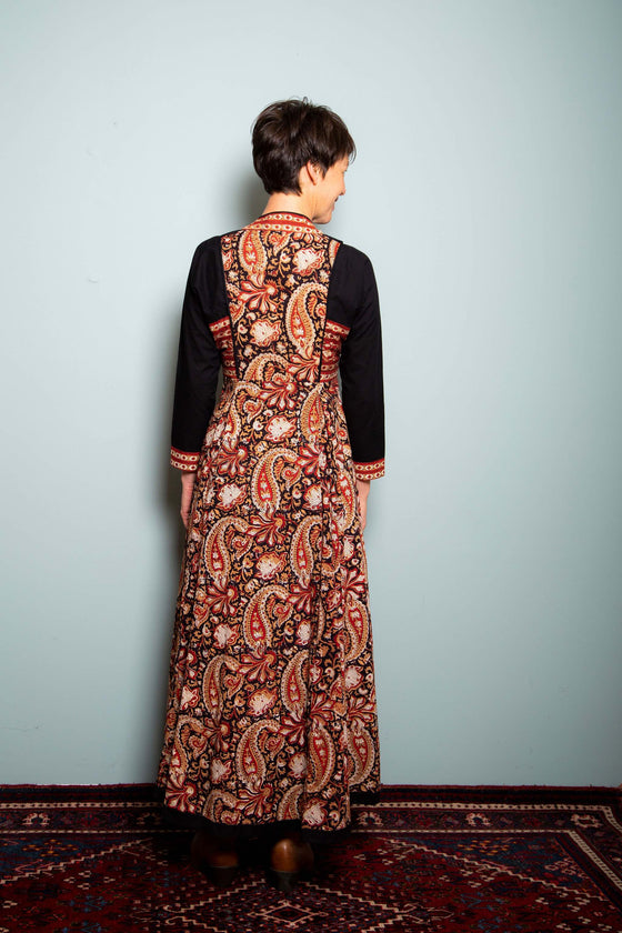 Anokhi Dress Peshwaz Rust