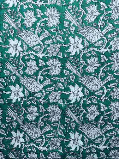CF Peacock Green, Sapling Textiles, Fabric Store Australia. Indian Fabric online Australia