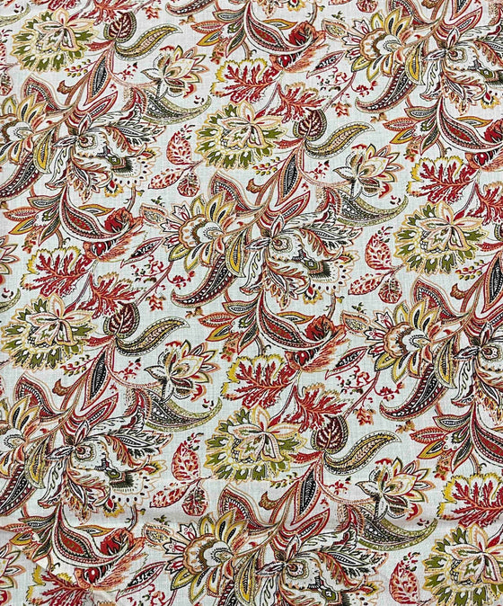 Cotton Fabric SP - Cardinal Flowers
