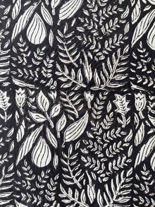  Cotton Fabric - Hand Block Print Blacknwhite