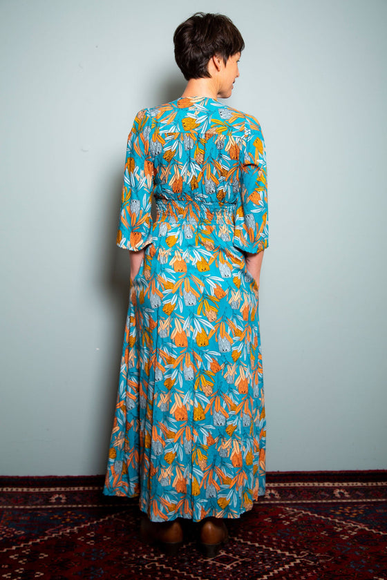 Dress Rayon Protea Blue