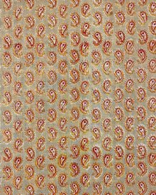  Cotton Fabric - Hand Block Print Paisleys