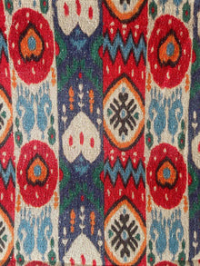  Silk Tussar Natural Fabric - Ikat