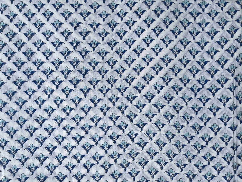 Cotton Fabric - Hand Block Print Satya – Sapling Textiles