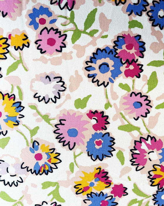 Modal Fabric - Hippie Flowers
